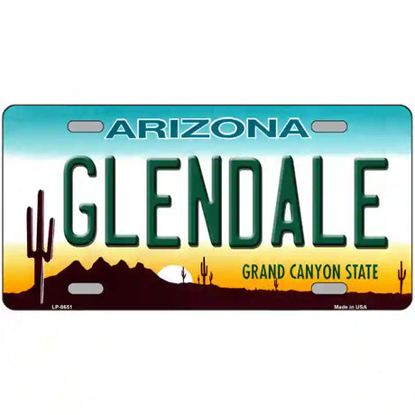 Glendale Arizona Metal Novelty License Plate 24" x 12" (LLP)