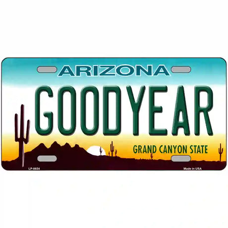 Goodyear Arizona Metal Novelty License Plate 24" x 12" (LLP)