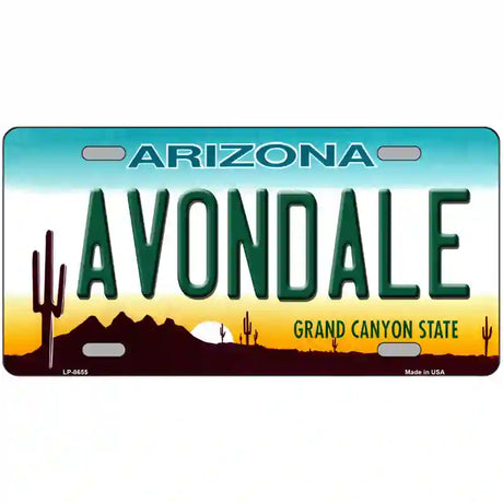 Avondale Arizona Metal Novelty License Plate 24" x 12" (LLP)