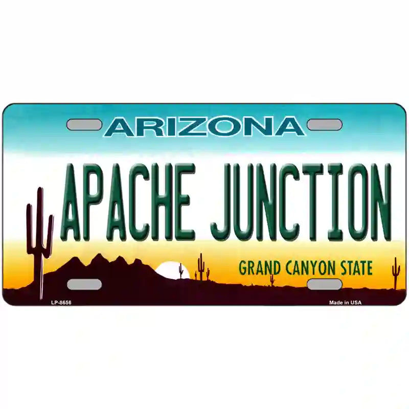 Apache Junction Arizona Metal Novelty License Plate 24" x 12" (LLP)