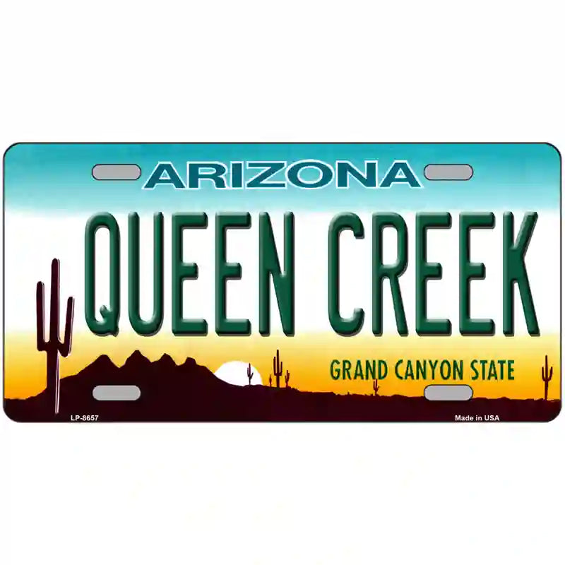 Queen Creek Arizona Metal Novelty License Plate 24" x 12" (LLP)