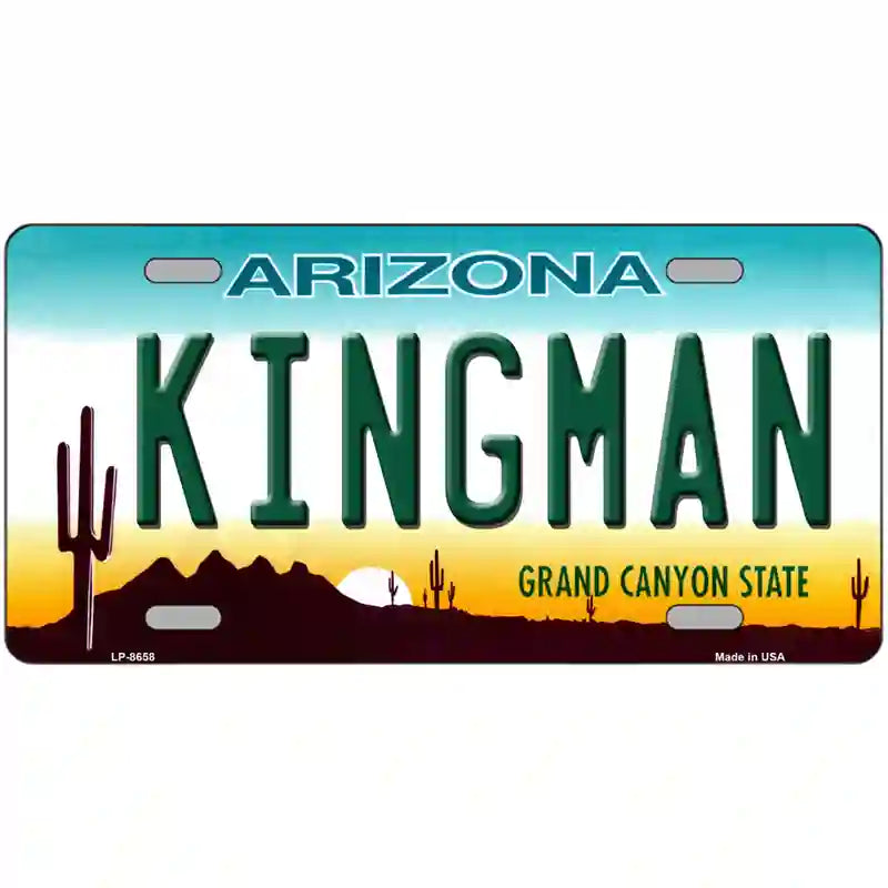 Kingman Arizona Metal Novelty License Plate 24" x 12" (LLP)