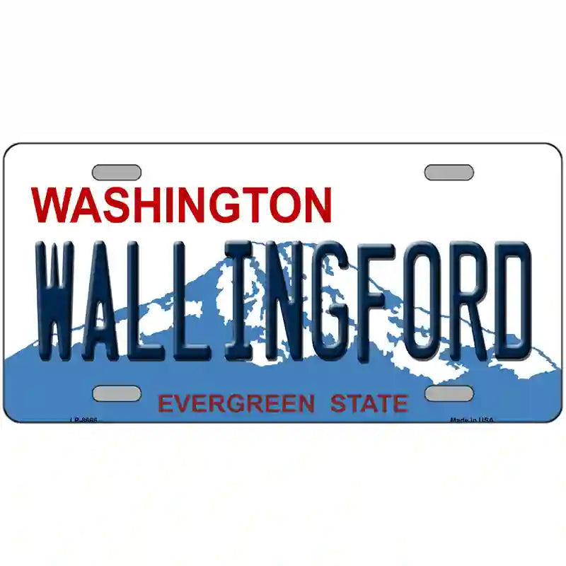 Washington Wallingford Metal Novelty License Plate 24" x 12" (LLP)