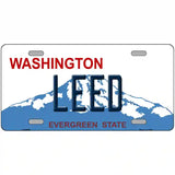 Leed Washington Metal Novelty License Plate 24" x 12" (LLP)