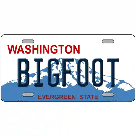 Bigfoot Washington Metal Novelty License Plate 24" x 12" (LLP)