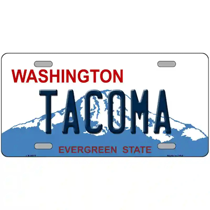 Tacoma Washington Metal Novelty License Plate 24" x 12" (LLP)