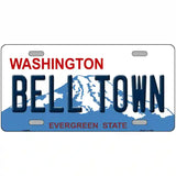 Bell Town Washington Metal Novelty License Plate 24" x 12" (LLP)