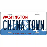 China Town Washington Metal Novelty License Plate 24" x 12" (LLP)