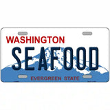 Seafood Washington Metal Novelty License Plate 24" x 12" (LLP)