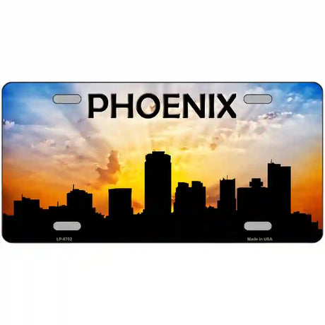 Phoenix Silhouette Metal Novelty License Plate 24" x 12" (LLP)