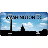 Washington DC Silhouette Metal Novelty License Plate 24" x 12" (LLP)