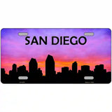 San Diego Silhouette Metal Novelty License Plate 24" x 12" (LLP)