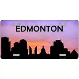 Edmonton Silhouette Metal Novelty License Plate 24" x 12" (LLP)