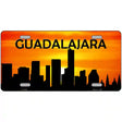 Guadalajara Silhouette Metal Novelty License Plate 24" x 12" (LLP)