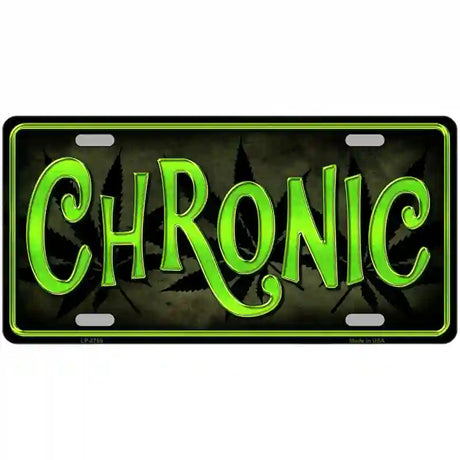 Chronic Metal Novelty License Plate 24" x 12" (LLP)