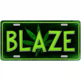 Blaze Metal Novelty License Plate 24" x 12" (LLP)