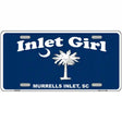 Inlet Girl Metal Novelty License Plate 24" x 12" (LLP)