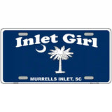 Inlet Girl Metal Novelty License Plate 24" x 12" (LLP)