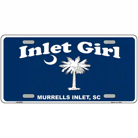 Inlet Girl Metal Novelty License Plate 24" x 12" (LLP)