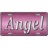 Angel Pink Metal Novelty License Plate 24" x 12" (LLP)