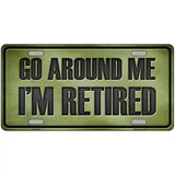 Go Around Me Metal Novelty License Plate 24" x 12" (LLP)