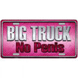 Big Truck No Penis Metal Novelty License Plate 24" x 12" (LLP)