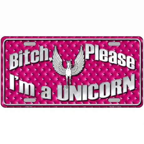 Bitch Please Metal Novelty License Plate 24" x 12" (LLP)