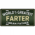 Greatest Farter Metal Novelty License Plate 24" x 12" (LLP)