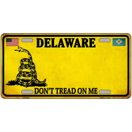 Delaware Dont Tread On Me Metal Novelty License Plate 24" x 12" (LLP) / Yes