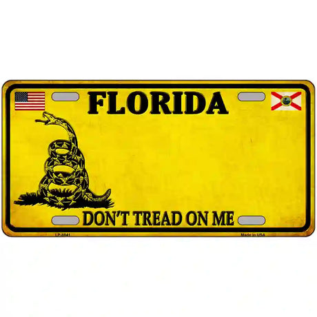 Florida Dont Tread On Me Metal Novelty License Plate 24" x 12" (LLP) / Yes