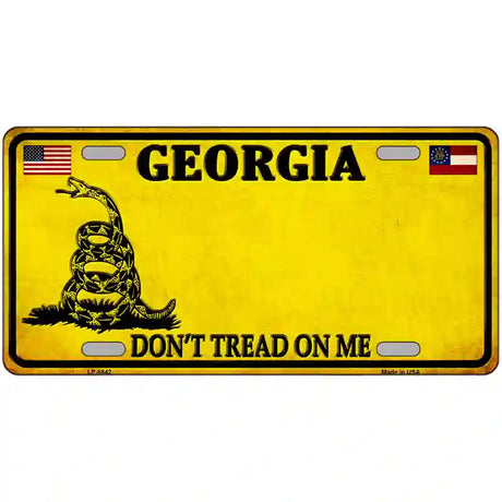 Georgia Dont Tread On Me Metal Novelty License Plate 24" x 12" (LLP) / Yes