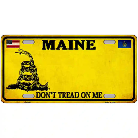 Maine Dont Tread On Me Metal Novelty License Plate 24" x 12" (LLP) / Yes