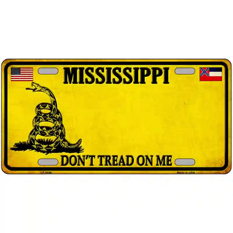 Mississippi Dont Tread On Me Metal Novelty License Plate 24" x 12" (LLP) / Yes