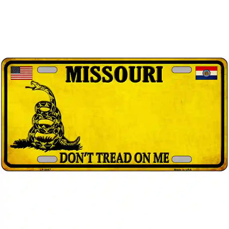 Missouri Dont Tread On Me Metal Novelty License Plate 24" x 12" (LLP) / Yes