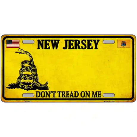 New Jersey Dont Tread On Me Metal Novelty License Plate 24" x 12" (LLP) / Yes