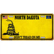 North Dakota Dont Tread On Me Metal Novelty License Plate 24" x 12" (LLP) / Yes