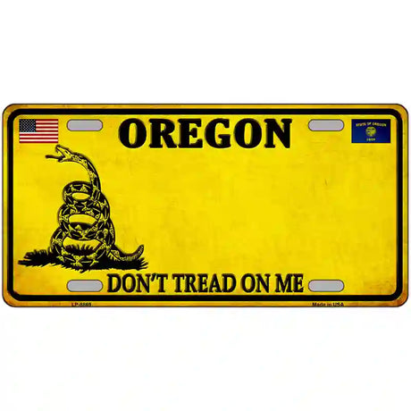 Oregon Dont Tread On Me Metal Novelty License Plate 24" x 12" (LLP) / Yes