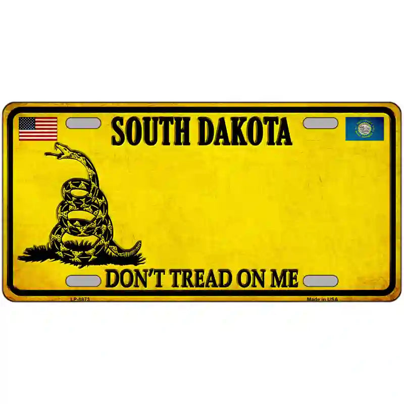 South Dakota Dont Tread On Me Metal Novelty License Plate 24" x 12" (LLP) / Yes