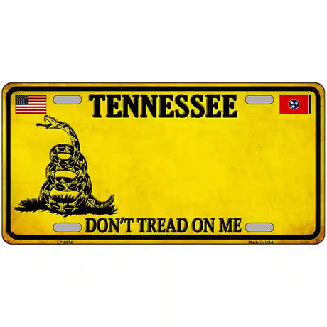 Tennessee Dont Tread On Me Metal Novelty License Plate 24" x 12" (LLP) / Yes