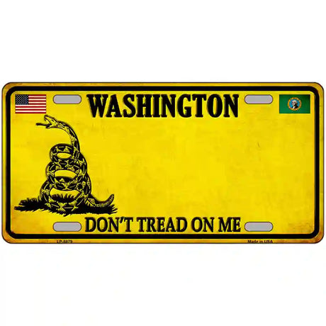 Washington Dont Tread On Me Metal Novelty License Plate 24" x 12" (LLP) / Yes