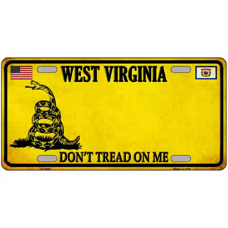 West Virginia Dont Tread On Me Metal Novelty License Plate 24" x 12" (LLP) / Yes