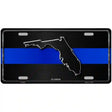 Florida Thin Blue Line Metal Novelty License Plate 24" x 12" (LLP)