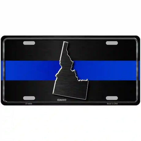 Idaho Thin Blue Line Metal Novelty License Plate 24" x 12" (LLP)