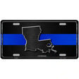 Louisiana Thin Blue Line Metal Novelty License Plate 24" x 12" (LLP)