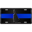 New Hampshire Thin Blue Line Metal Novelty License Plate 24" x 12" (LLP)