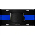 North Dakota Thin Blue Line Metal Novelty License Plate 24" x 12" (LLP)