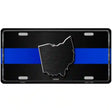 Ohio Thin Blue Line Metal Novelty License Plate 24" x 12" (LLP)