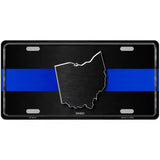 Ohio Thin Blue Line Metal Novelty License Plate 24" x 12" (LLP)