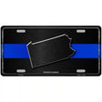 Pennsylvania Thin Blue Line Metal Novelty License Plate 24" x 12" (LLP)