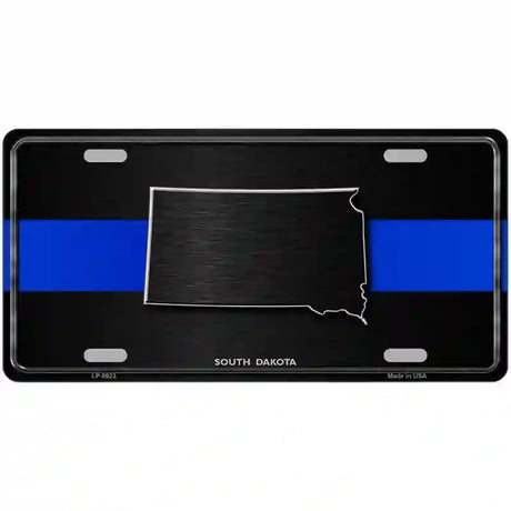 South Dakota Thin Blue Line Metal Novelty License Plate 24" x 12" (LLP)